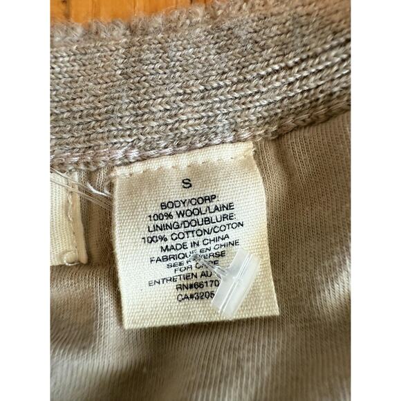 Sleeping on Snow Skirt Womens Small Gray Wool Knit Lined Intarsia Anthropologie - Picture 4 of 7